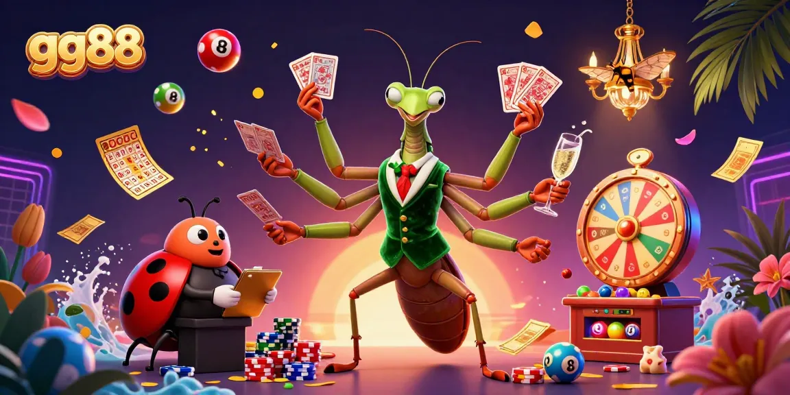 Engage with the vibrant gg88 casino scene featuring animated characters and dynamic gaming elements.