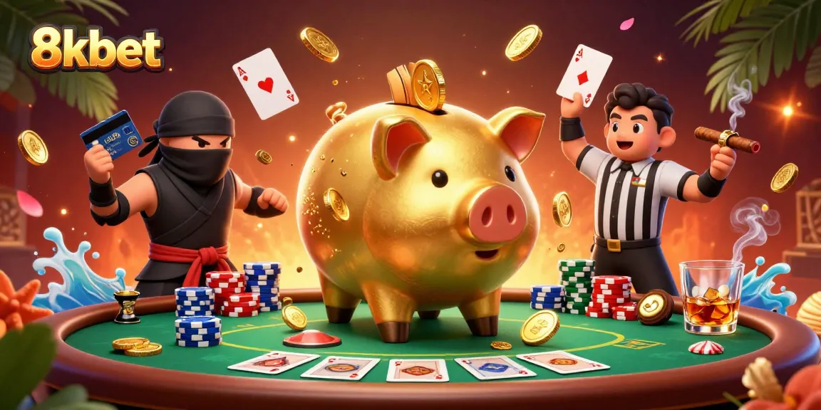 Experience thrilling gaming action with 8xbet's vibrant casino scene featuring dynamic characters.