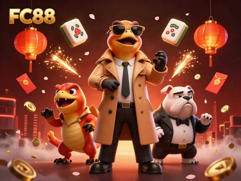 Experience the thrill of casino action at FC88 with three raptors sneaking into a VIP lounge.