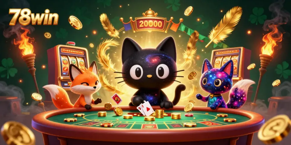 Experience thrilling wins at 78win casino with vibrant characters and dynamic gameplay elements.