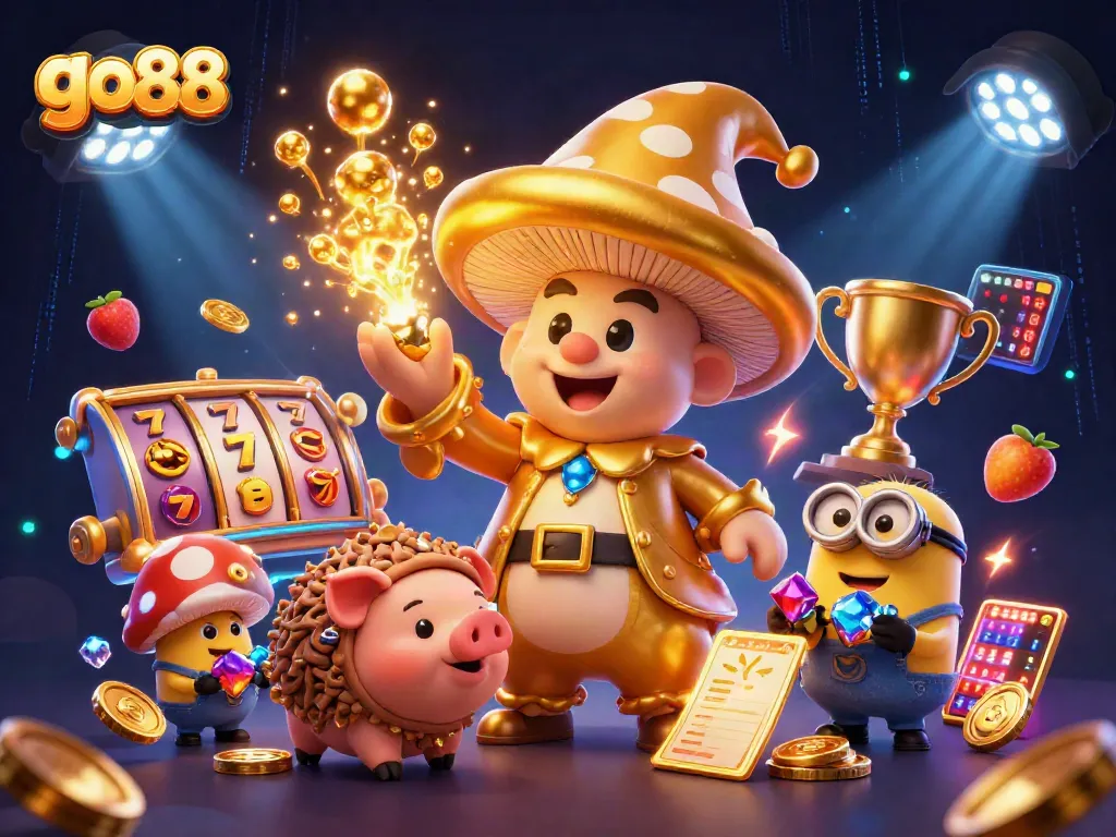 Trải nghiệm go 88 với các trò chơi slot hấp dẫn và nhân vật phong phú trong không gian 3D sống động.