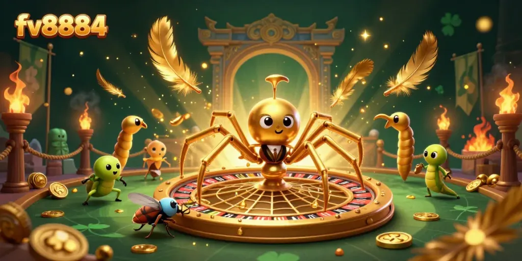 Place strategic bets at fv8884 while navigating a thrilling roulette-themed world.