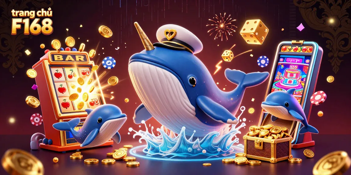 Engage with the fun at trang chủ F168 featuring an animated casino scene with playful characters.