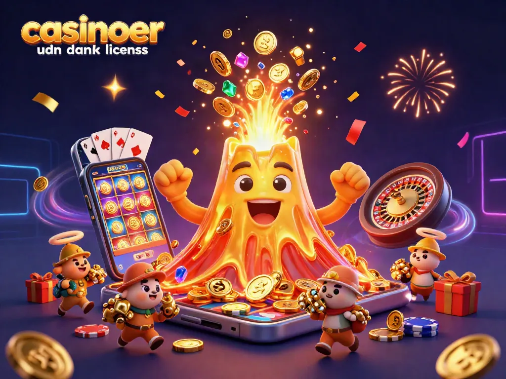 Experience thrilling wins at casinoer uden dansk licens with vibrant 3D casino illustration.