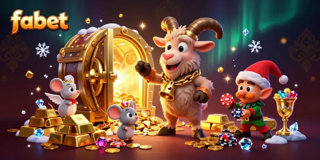 Experience the thrill of fabet at a vibrant holiday horror casino with dynamic characters.