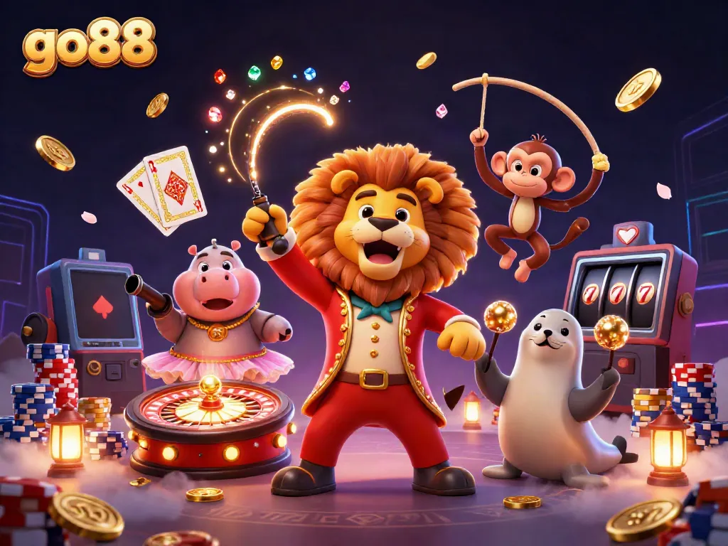 Experience thrilling games at go88 with exciting characters and vibrant casino elements.