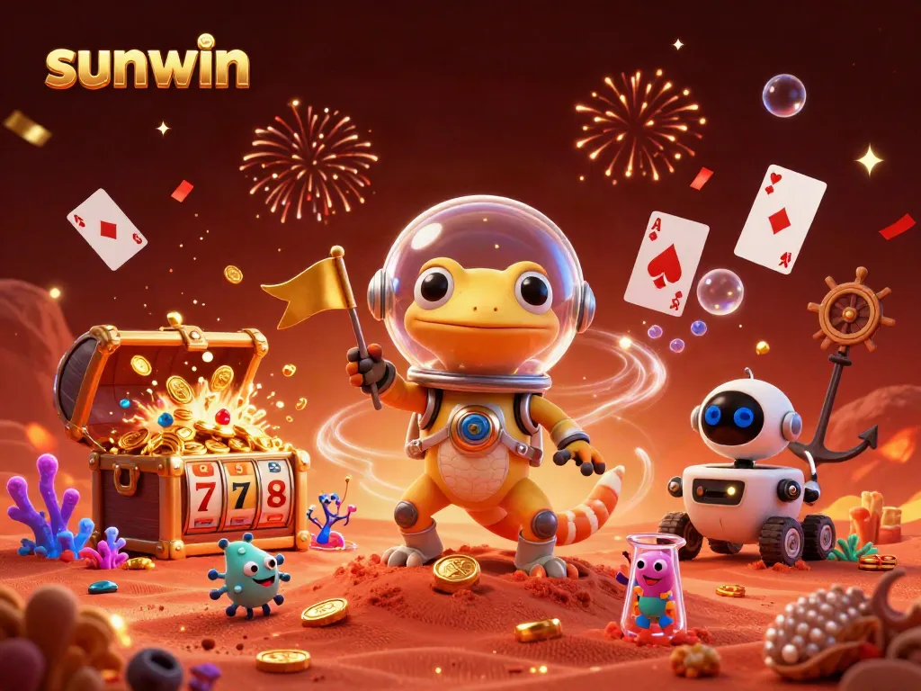 Experience the vibrant sunwin casino adventure with engaging characters and dynamic gaming elements.