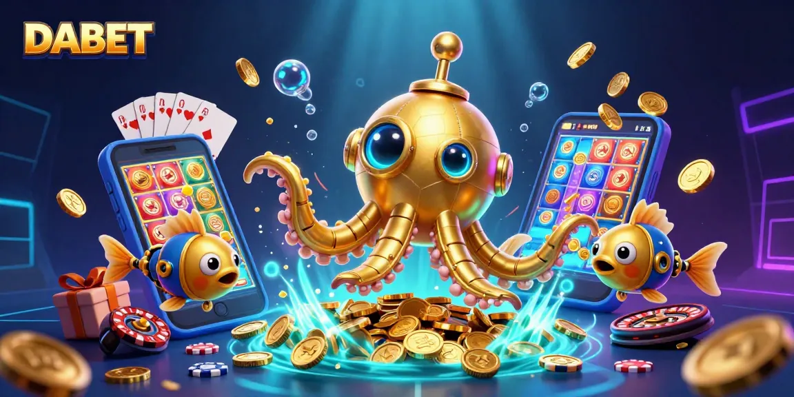 DABET invites players to dive into a world of thrilling underwater casino games with vibrant characters and engaging elements.