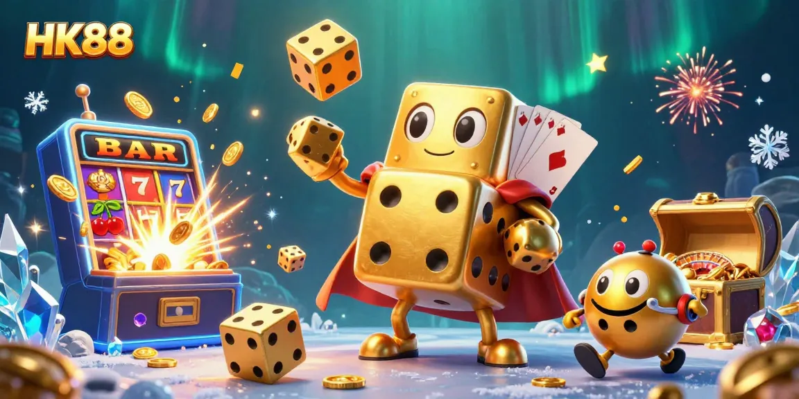 Experience thrilling games at HK88 with vibrant casino elements and energetic characters.