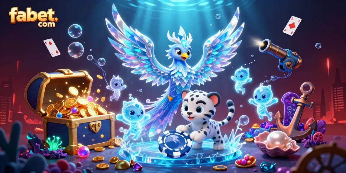 Engage in the world of fabet. com, featuring ice phoenixes and vibrant gaming treasures.