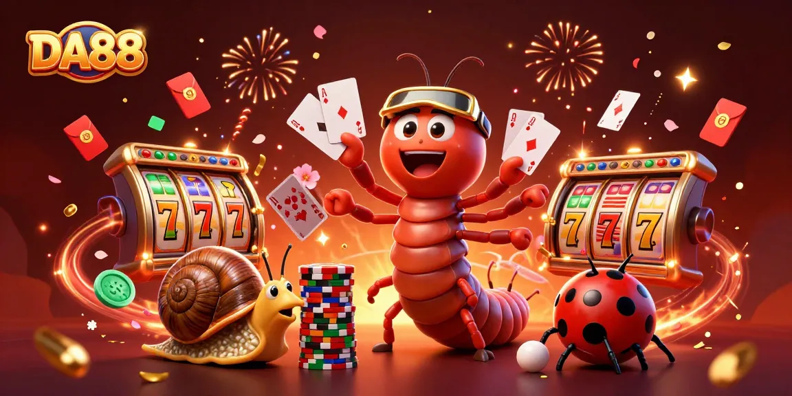 Experience the excitement at DA88 with a vibrant 3D casino scene full of action and thrill.