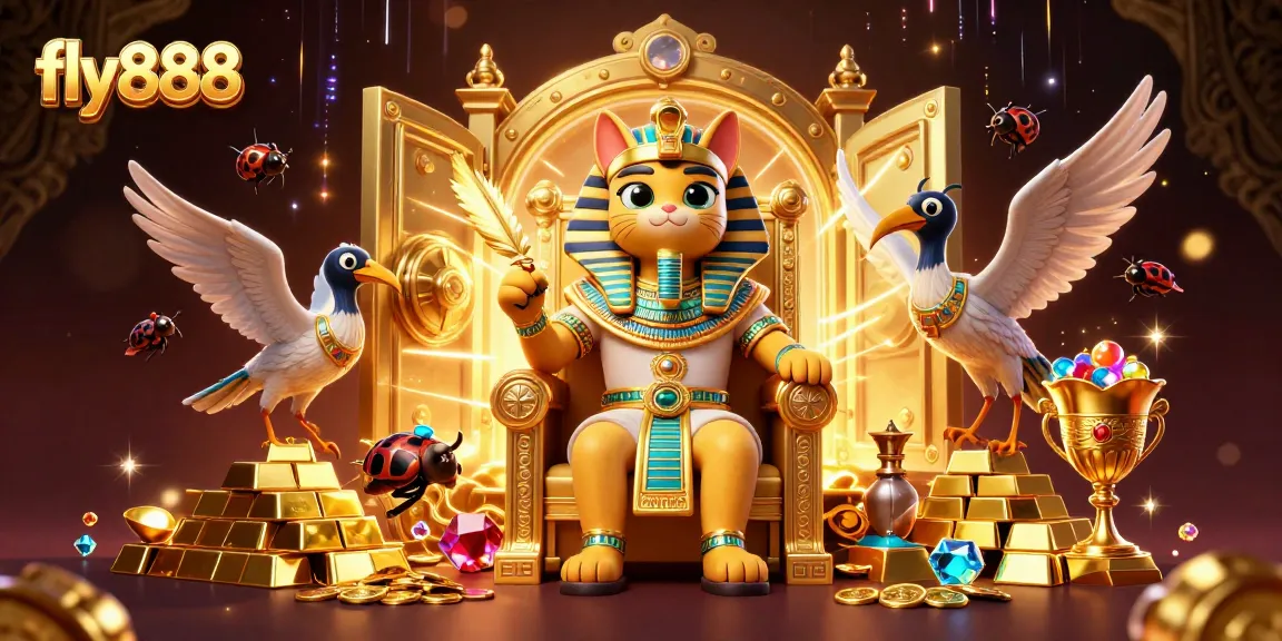 Experience thrilling gameplay with fly888's exciting casino atmosphere filled with treasures.