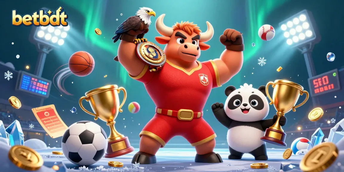Experience winning big with exciting sports betting action at betbdt featuring dynamic characters.