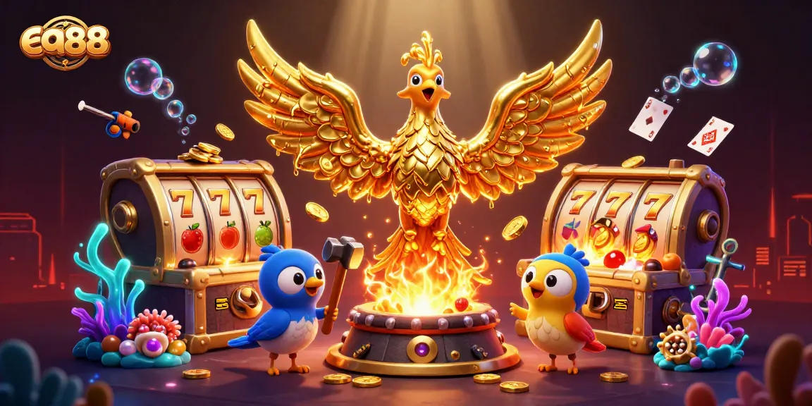 Experience thrilling gameplay at ea88 with a molten gold phoenix and epic slot elements.