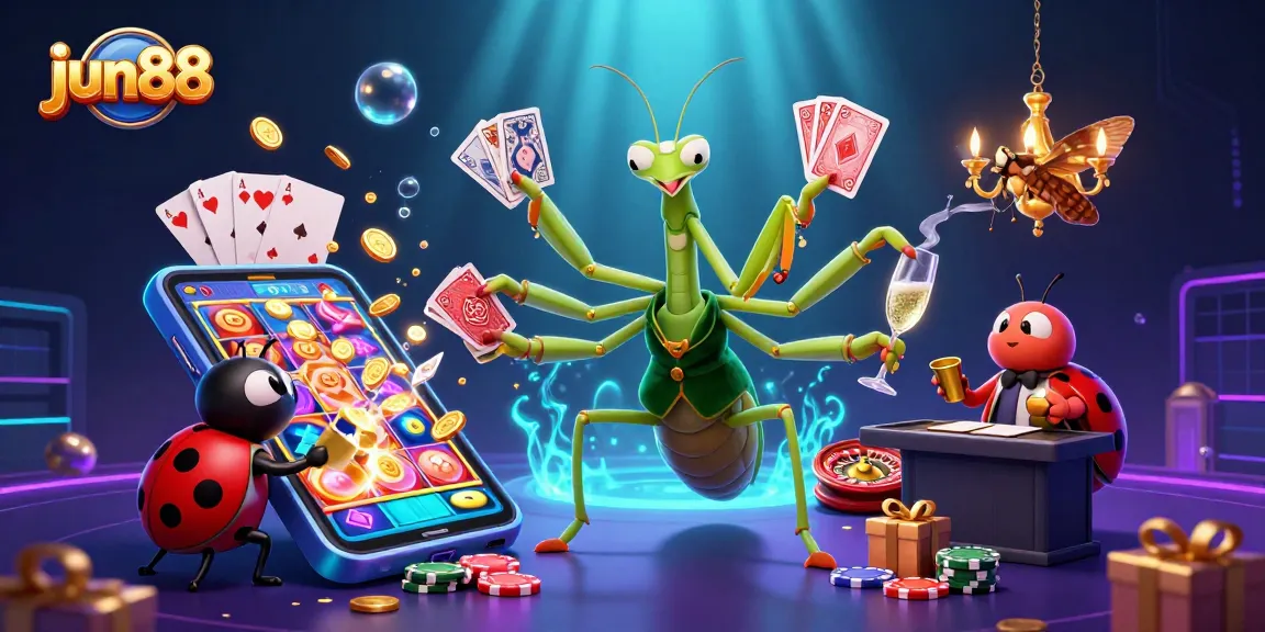 Experience exciting gaming at jun88 with vibrant characters and dynamic casino elements.