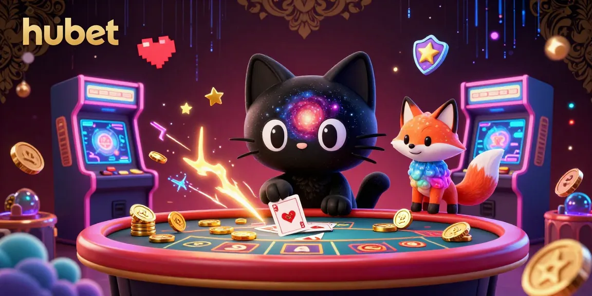 Engage in thrilling action at hubet's cosmic casino with vibrant characters and games!